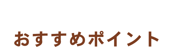 おすすめポイント